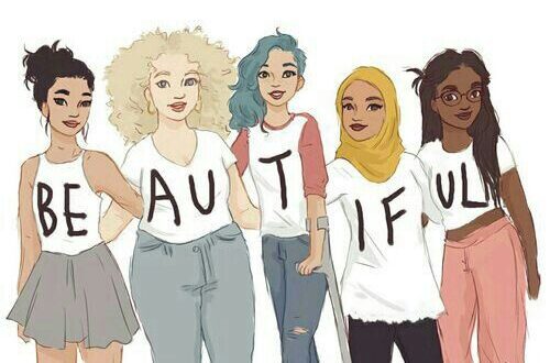 "I'm not beautiful like you. I'm beautiful like me."